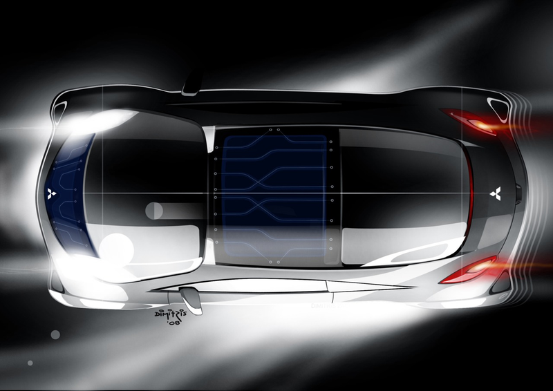 Illustration for article titled Mitsubishi iMiEV Sport Air Concept: Similar Body, Tron-Like Interior
